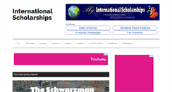 Desktop Screenshot of myinternationalscholarships.com